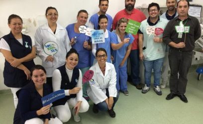 Hospital realiza campanha de higienização de mãos em Tramandaí