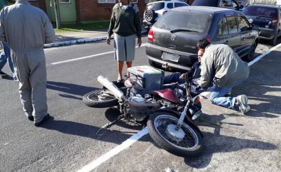 Motociclista fica ferido em colisão no centro de Osório