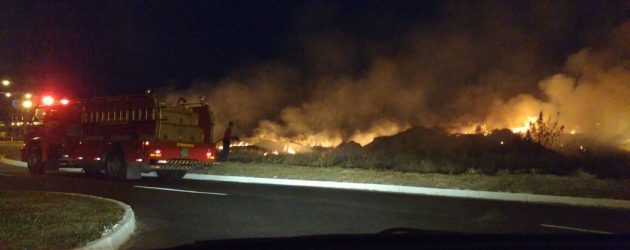 Osório: Bombeiros controlam incêndio em vegetação