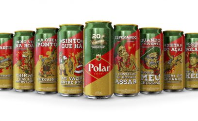 Cerveja Polar lança latas colecionáveis com memes baguais para a Semana Farroupilha