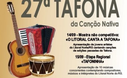 Selecionadas canções da Tafona da Canção Nativa e 1º Festival Litoral Canta a Tafona