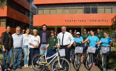 Agentes Comunitários de Saúde recebem bicicletas em Osório