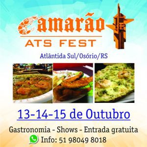 Festival gastronômico: Camarão ATS Fest inicia na praia de Atlântida Sul