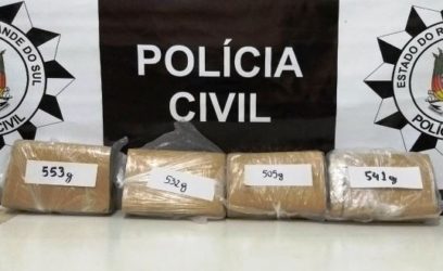 Após denúncia anônima, polícia apreende mais de dois quilos de maconha em Arroio do Sal