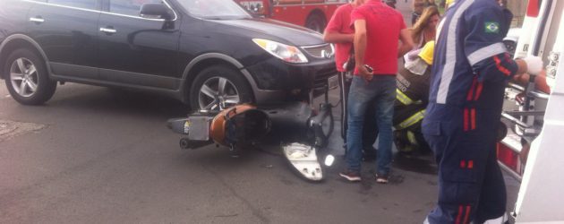 Colisão deixa motociclista ferida em Osório