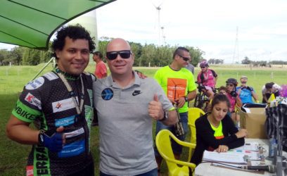 Atleta Arquimedes Bonilha compete no Desafio dos Ventos de Mountain Bike em Osório