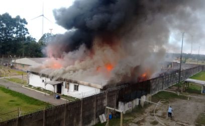 Incêndio atinge Penitenciária Modulada de Osório
