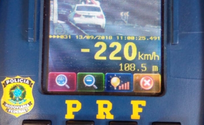 PRF apreende veículo que participou de racha a 220km/h na Freeway
