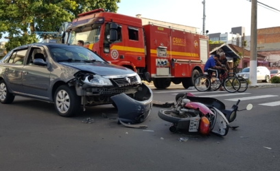 Colisão envolvendo moto e carro deixa duas mulheres feridas em Osório