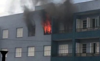 Incêndio atinge prédio no centro de Xangri-Lá
